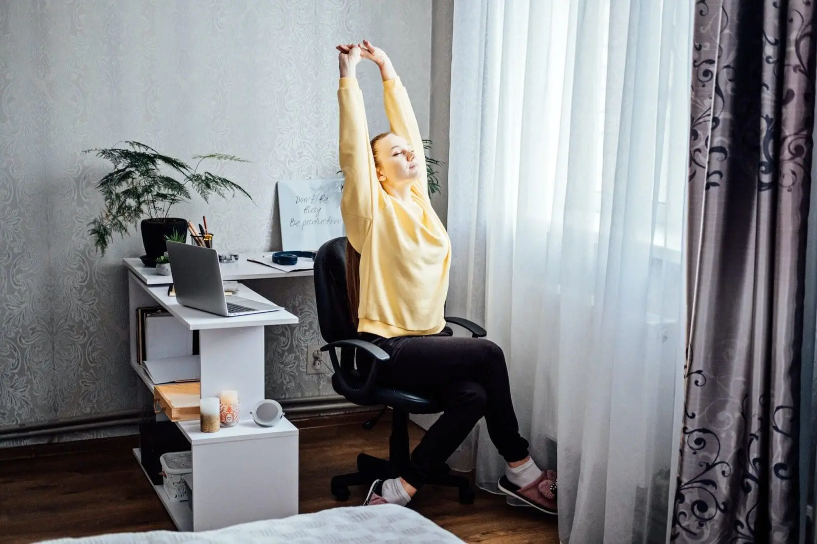 Workout at work. Office Exercises at desk, Desk Friendly Workplace Exercises To Keep Healthy at