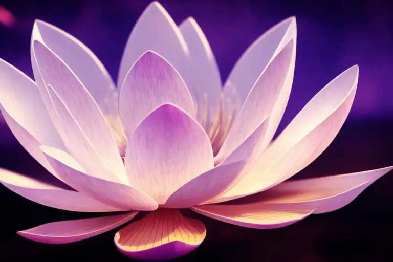 beautiful white lotus blooming crown chakra