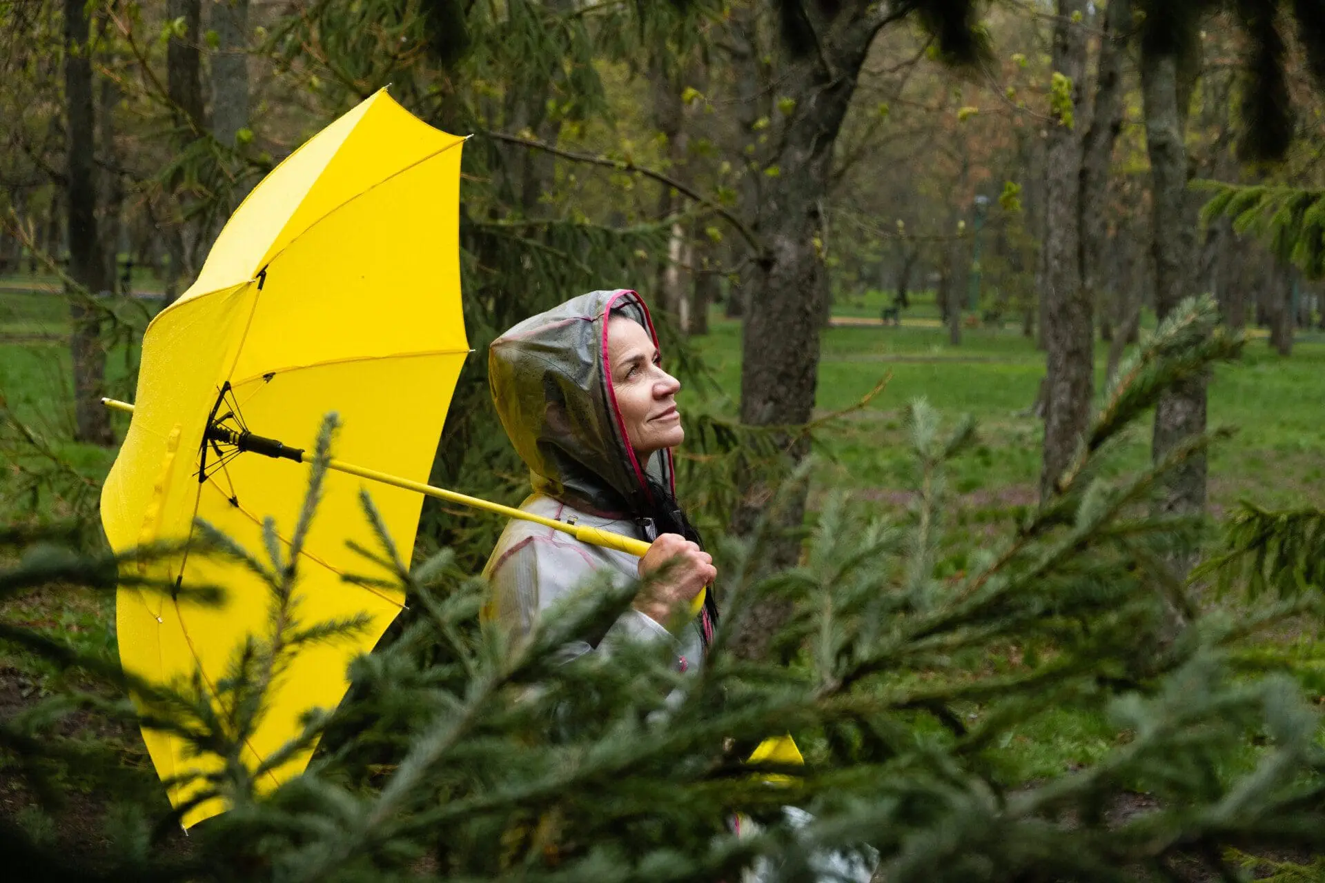 Stress resilience and mental health, concept. Managing stress and building resilience. Happy senior