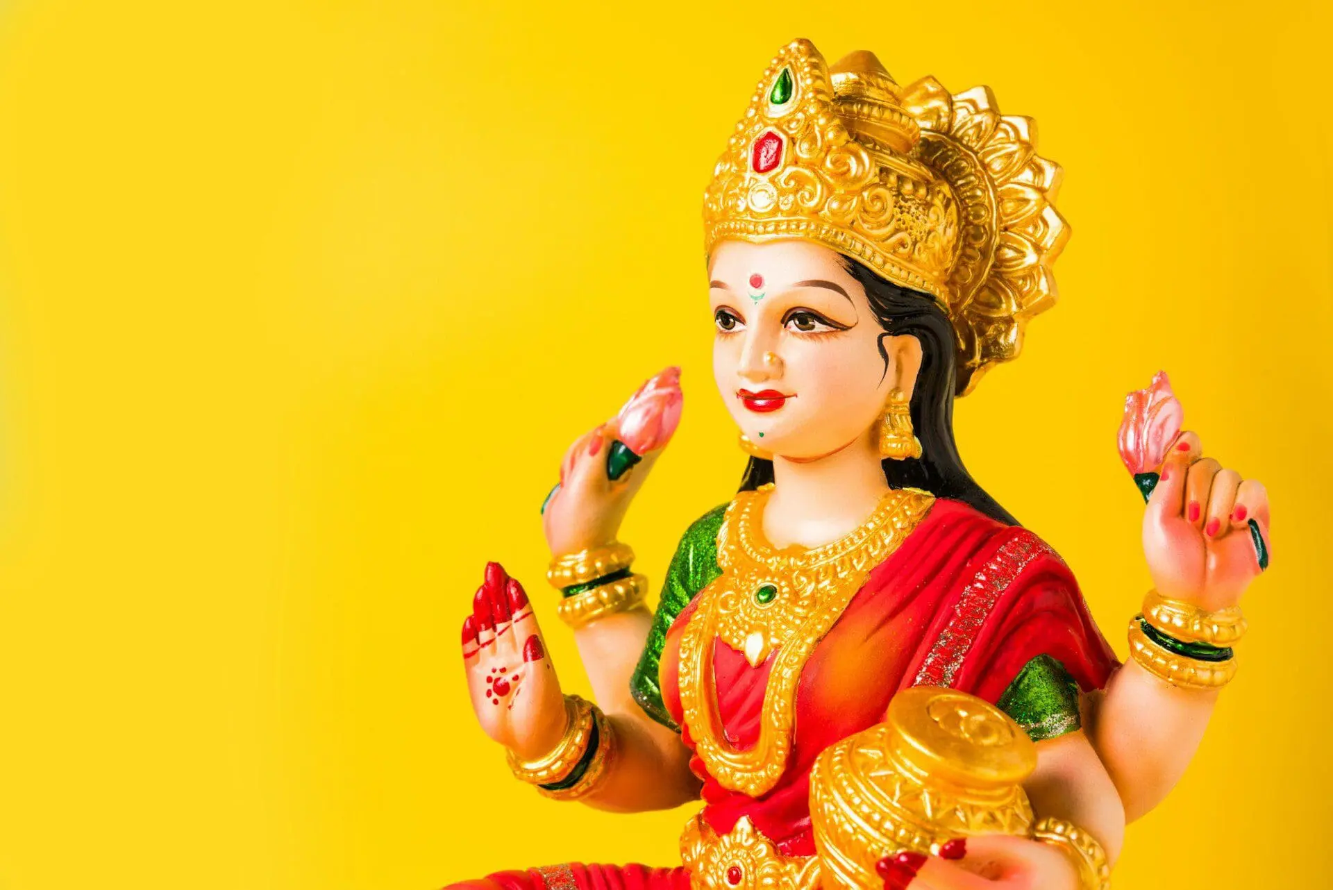 Lakshmi Idol or Laxmi Clay Idol