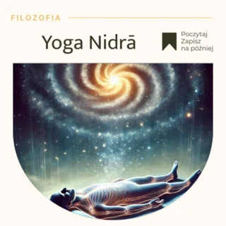 YOGA NIDRĀ często nazywana “jogicznym snem”, to stan głębokiego relaksu, w którym ciało fizyczne spoczywa w bezruchu, a umysł pozostaje świadomy, ale zrelaksowany. Słowo yoga oznacza “zjednoczenie” a nidrā oznacza “sen”. Razem te słowa odnoszą się do jogicznego stanu odpoczynku lub relaksu z wewnętrzną świadomością.

Chociaż nidrā tłumaczy się jako “sen”, nie odnosi się on do typowego stanu snu, lecz raczej do osadzonej świadomości lub kosmicznego “snu”. Stan yoga nidrā wiąże się z koncepcją śūnya, czyli nicości/pustki. 
Filozoficznie reprezentuje to zdolność do rozwinięcia pełni z tego osadzonego stanu nieruchomego ciała i aktywnej świadomości w ciszy. 

Jest to potężna praktyka, która łączy aspekty medytacji i głębokiego snu, prowadząc praktykującego do stanu harmonii pomiędzy ciałem, umysłem i duszą. W tym stanie świadomość może poruszać się po różnych warstwach umysłu, od powierzchownego do głębokiego, umożliwiając transformację emocjonalną i duchową.

Z perspektywy duchowej Yoga Nidra otwiera dostęp do głębszych wymiarów świadomości, umożliwiając kontakt z wewnętrzną jaźnią, a nawet kosmicznym “ja”. W tradycjach duchowych ten stan może być postrzegany jako przestrzeń pomiędzy snem a jawą, gdzie odkrywa się prawdę o własnym istnieniu i naturze wszechświata. W tym stanie pustki (śūnya), istnieje potencjał dla manifestacji pełni i realizacji wewnętrznego spokoju.

Oprócz współczesnej praktyki relaksu w śavāsanie ten sam termin odnosi się także do stanu odpoczynku Brahmy w przestrzeni między rozpuszczeniem a stworzeniem wszechświata. Z tekstu Śākta Devī Mahātmya dowiemy się o bogini Devī jako ucieleśnieniu tego medytacyjnego, lecz przebudzonego stanu. W pierwszym epizodzie tekstu Viṣṇu znajduje się w stanie yoga nidrā, stworzonym przez Devī w tej manifestacji. Następnie zostaje obudzony przez Brahmę, aby zniszczyć demony Madhu i Kaiṭabhę, które symbolicznie reprezentują przywiązanie (rāga) i awersję (dveṣa).

Joga Nidra w Portalu Mocy w Leśnicy w każdy piątek :)