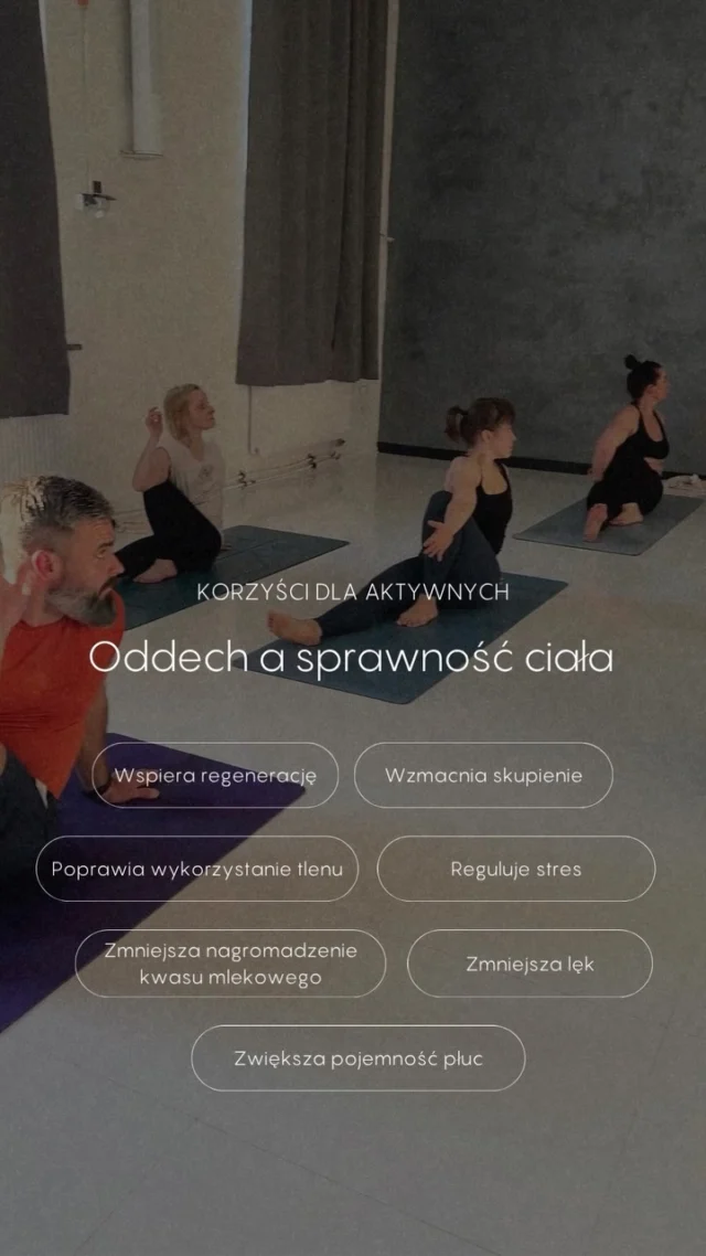 Oddech pracuje razem z ciałem.

Wpływa na regenerację, koncentrację, poziom napięcia i to, jak organizm radzi sobie z wysiłkiem. Dla osób aktywnych świadomy oddech może być prostym sposobem na lepszy kontakt z ciałem i spokojniejszą reakcję na stres.

To nie dodatek do praktyki. To jej fundament.

#oddech #joga #regeneracja #aktywnosc #portalmocy